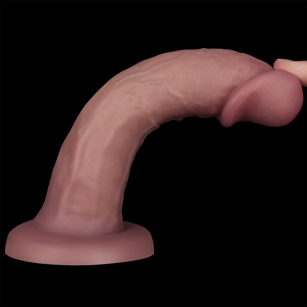 Lovetoy Dual-Density Power Cock – 8 Inch USB Rechargeable Vibrating Dong