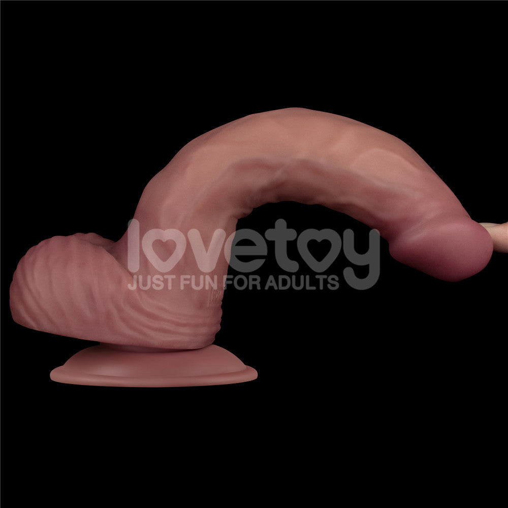 Lovetoy Dual-Density Power Cock – USB Rechargeable 9 Inch Vibrating Dildo