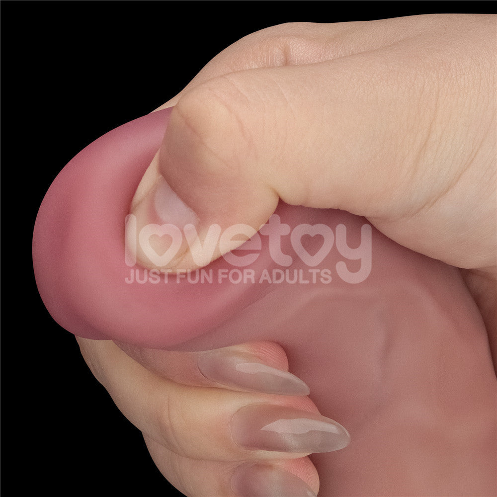 Lovetoy Dual-Density Power Cock – USB Rechargeable 9 Inch Vibrating Dildo