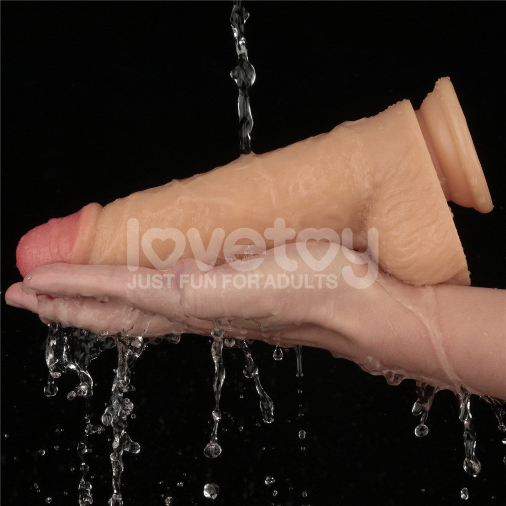 Power Basics 9 Inch Vibrating Dildo – Realistic Design Dildo