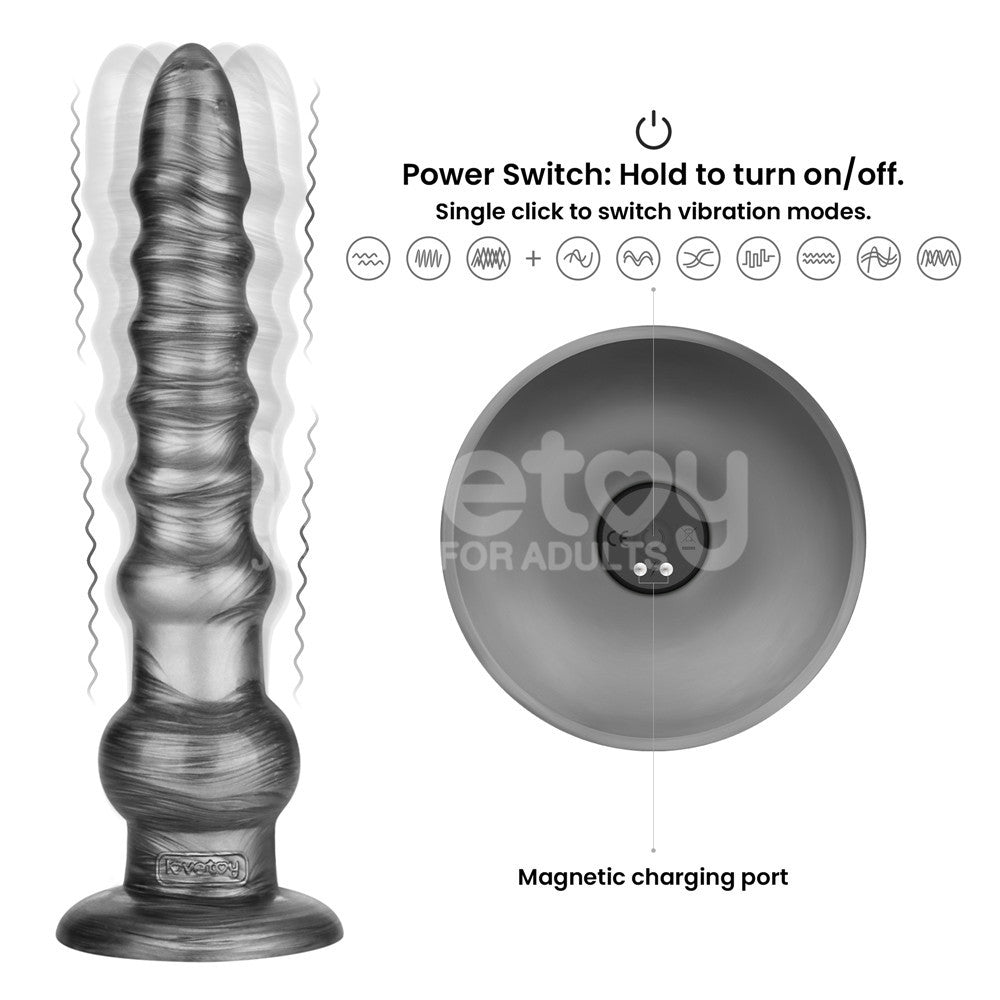 Vibrax Slider King Sized – USB Rechargeable 12.5 Inch Vibrating Dildo