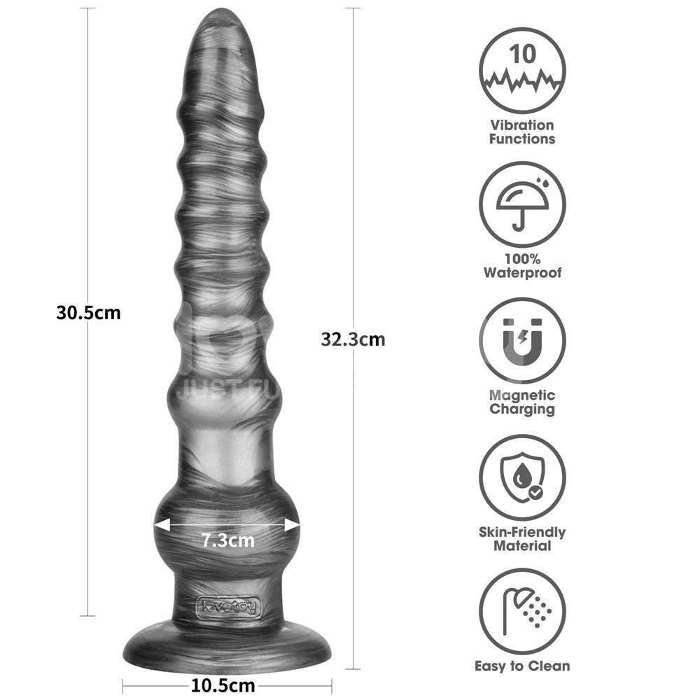 Vibrax Slider King Sized – USB Rechargeable 12.5 Inch Vibrating Dildo