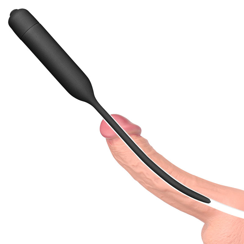 Silicone Vibrating Urethral Dilator with 10 Speed Vibrating Mechanism