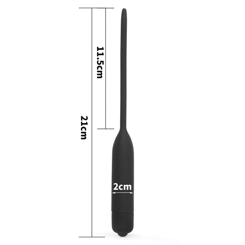 Silicone Vibrating Urethral Dilator with 10 Speed Vibrating Mechanism
