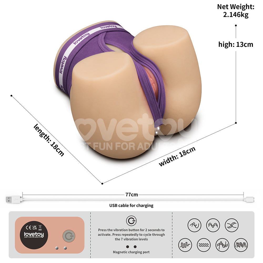 Streetgirls Dual Motor Automatic Pulse Masturbator with Realistic Vagina and Anus