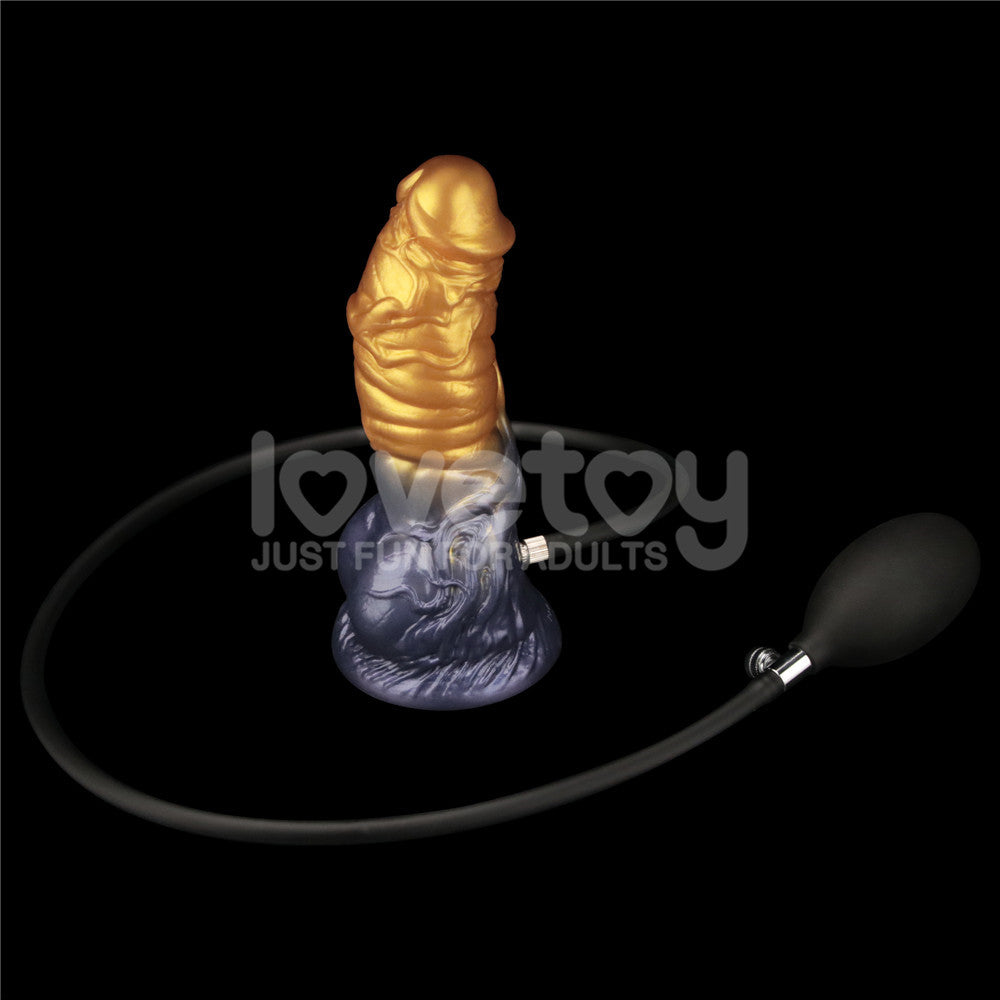 Aerosx Dual Density Inflatable Fantasy Dildo – 7.5 Inch Inflatable Dildo
