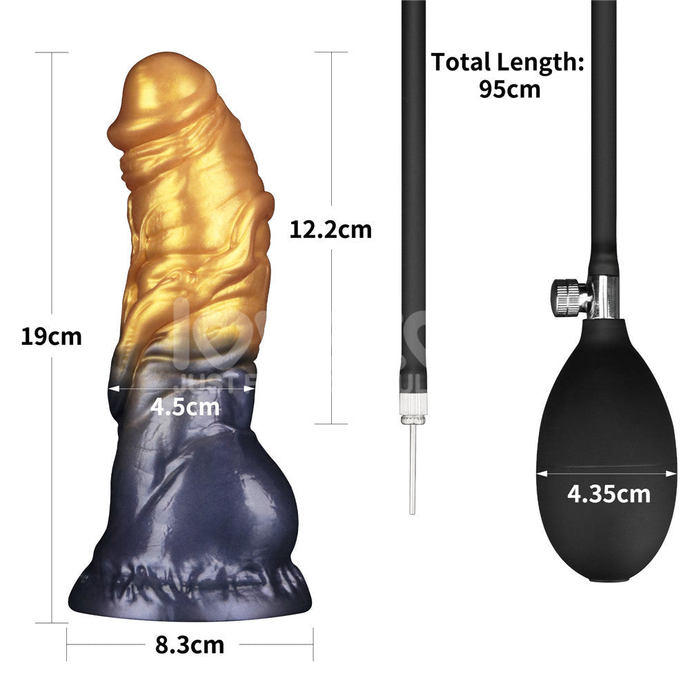 Aerosx Dual Density Inflatable Fantasy Dildo – 7.5 Inch Inflatable Dildo