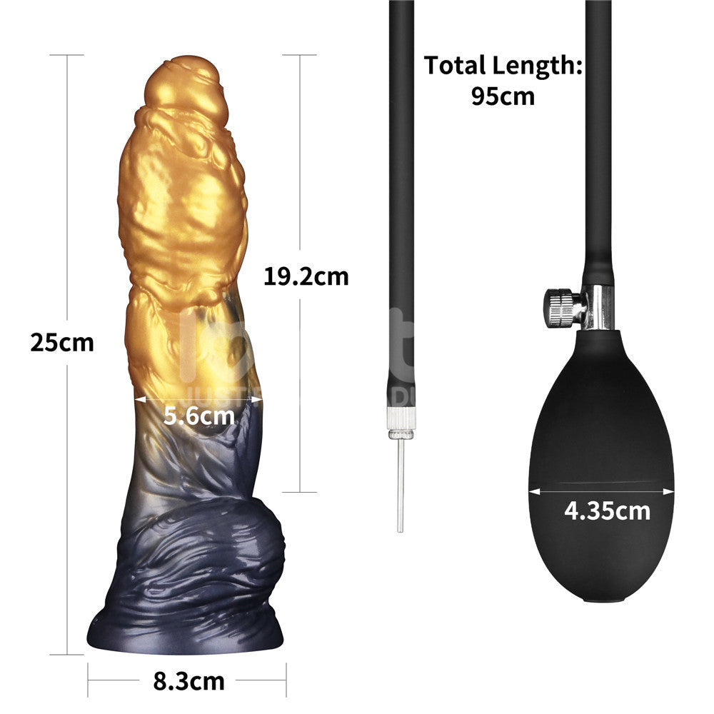 Aerosx Dual Density Inflatable Dildo – 10 Inch Inflatable Dildo