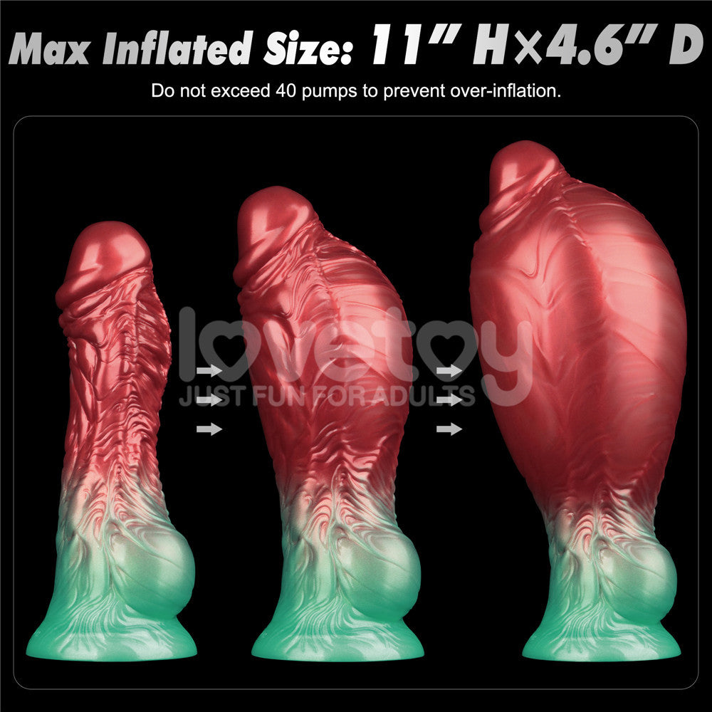 Aerosx 8 Inch Dual Density Inflatable Dildo – Inflatable Fantasy Dildo