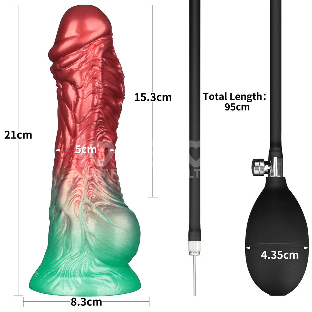 Aerosx 8 Inch Dual Density Inflatable Dildo – Inflatable Fantasy Dildo