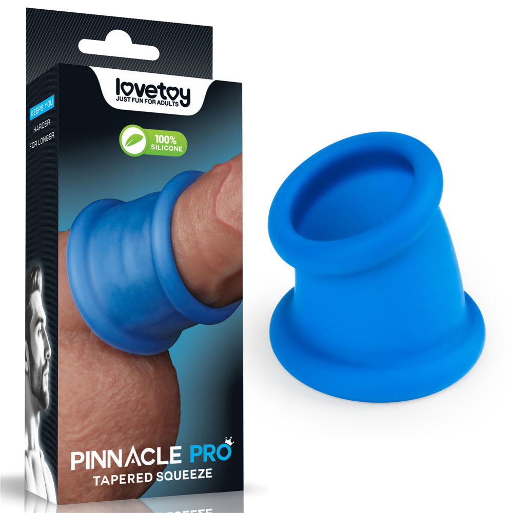 Tapered Squeeze Stretcher – Dual-Function Penis Ring and Ball Stretcher Silicone Device