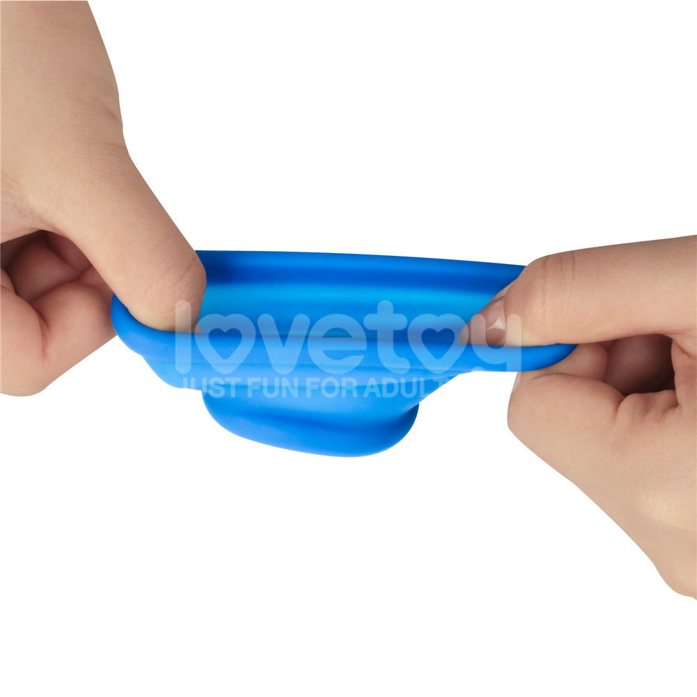 Tapered Squeeze Stretcher – Dual-Function Penis Ring and Ball Stretcher Silicone Device
