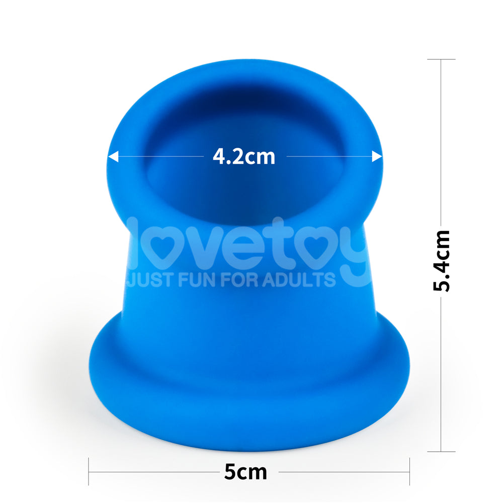 Tapered Squeeze Stretcher – Dual-Function Penis Ring and Ball Stretcher Silicone Device