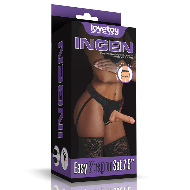 Easy Strap-on Set 7.5" (Flesh)