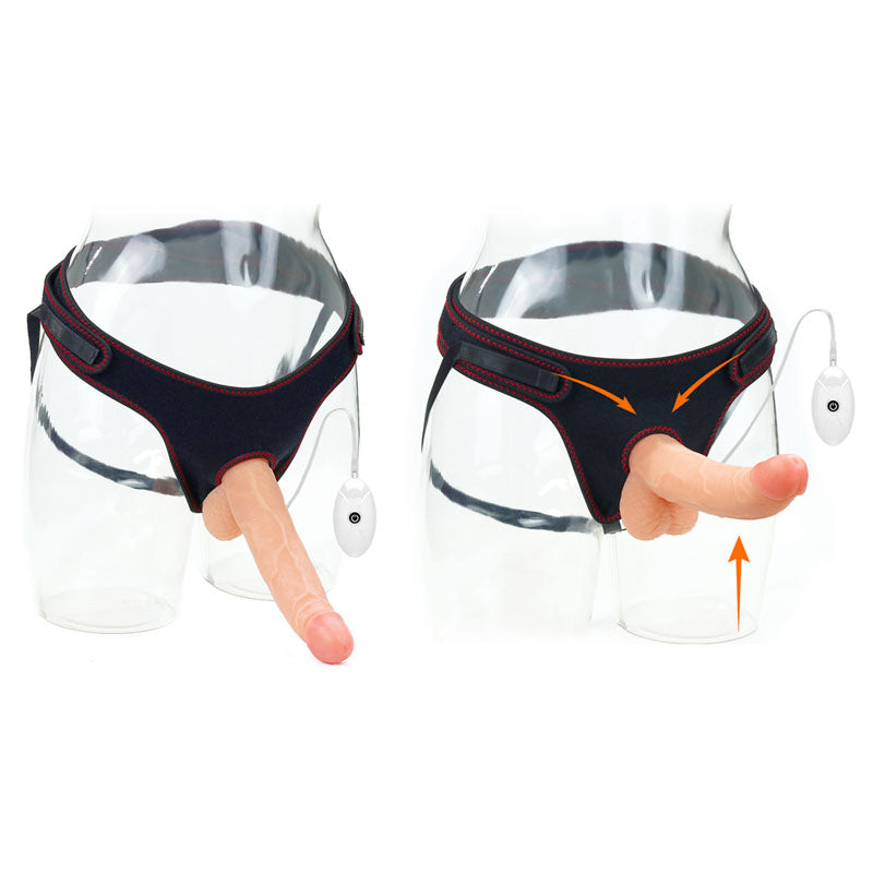 Ingen Vibrating Easy Strap-On Set – 21.6 cm Vibrating Strap-On
