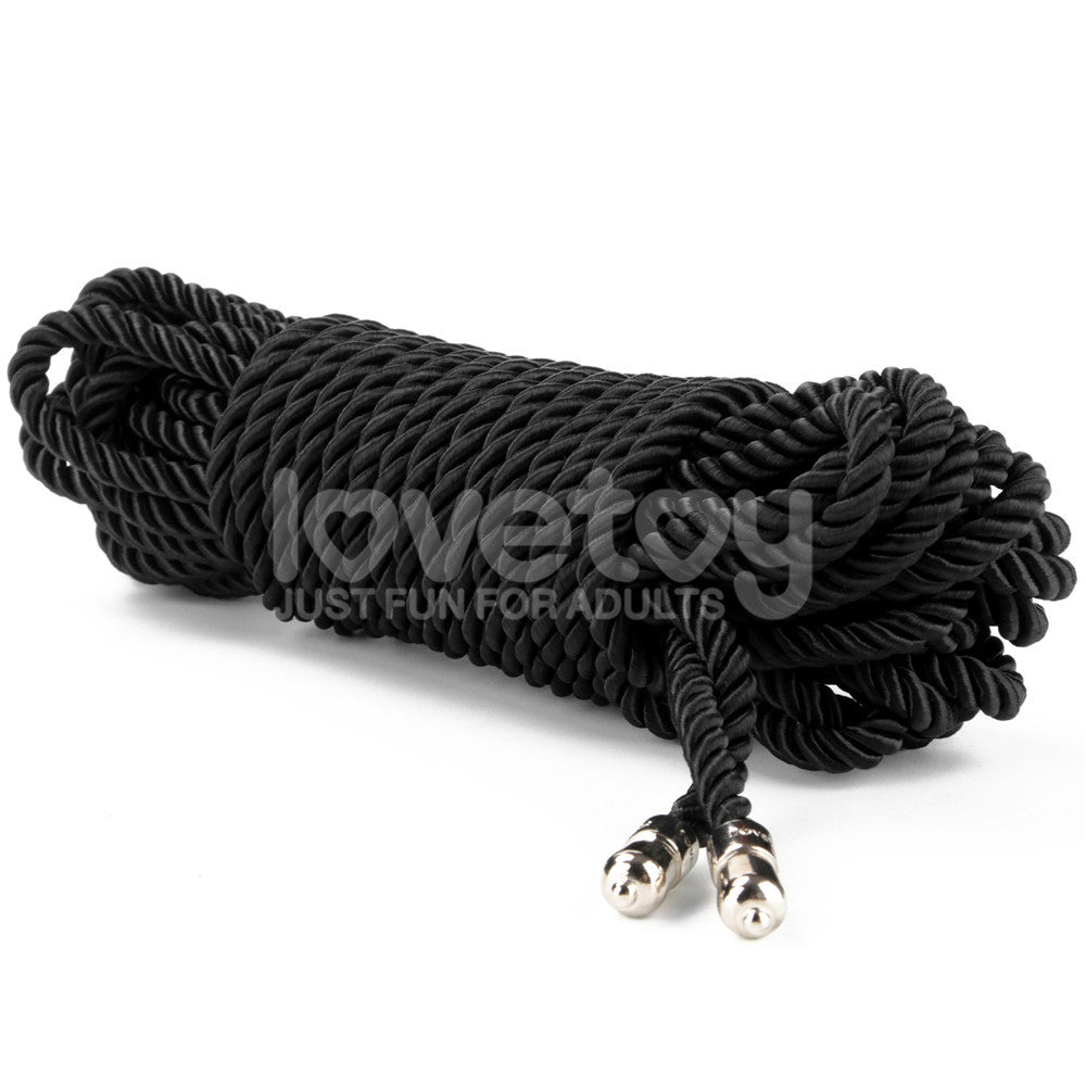 Rebellion Reign Ebony Silky Bondage Rope – 10 Meter Rope