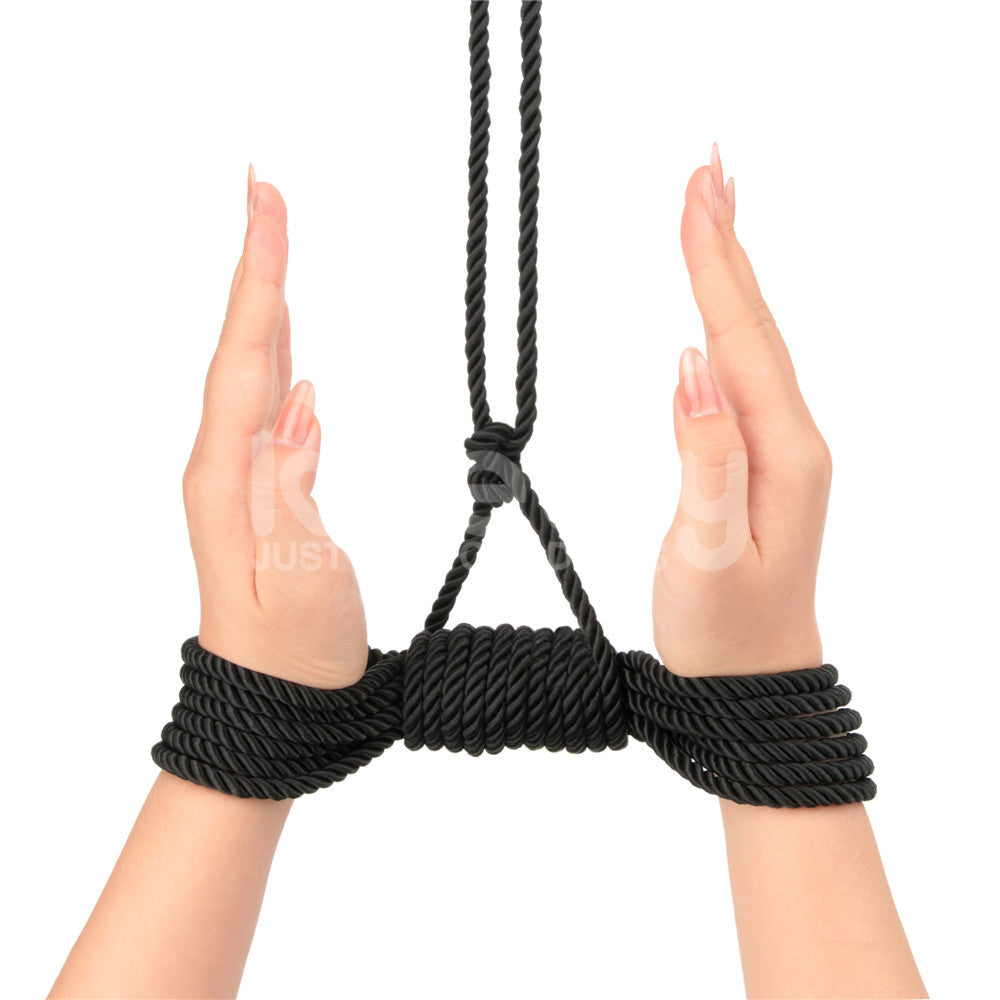 Rebellion Reign Ebony Silky Bondage Rope – 10 Meter Rope
