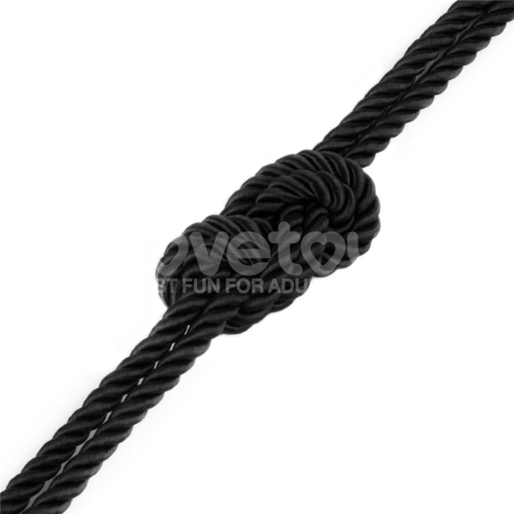 Rebellion Reign Ebony Silky Bondage Rope – 10 Meter Rope