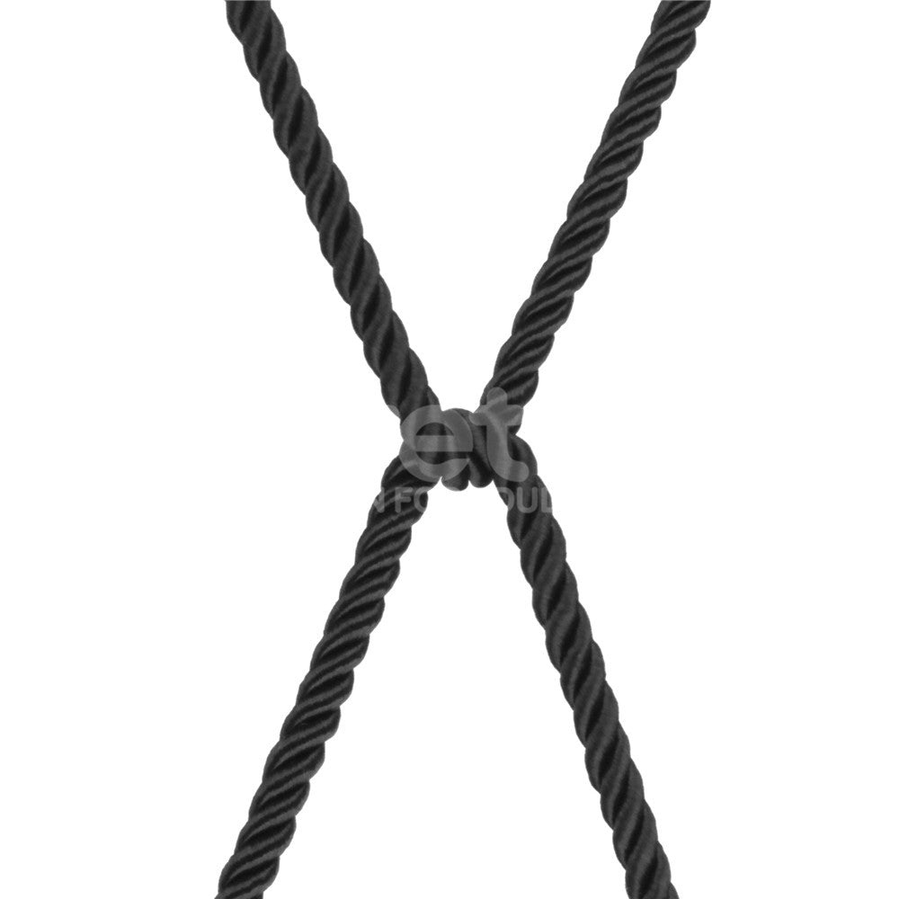 Rebellion Reign Ebony Silky Bondage Rope – 10 Meter Rope