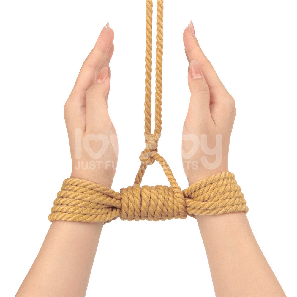 Rebellion Reign Natural Knot Bondage Rope 10 Meter Durable Cotton-Soft Rope