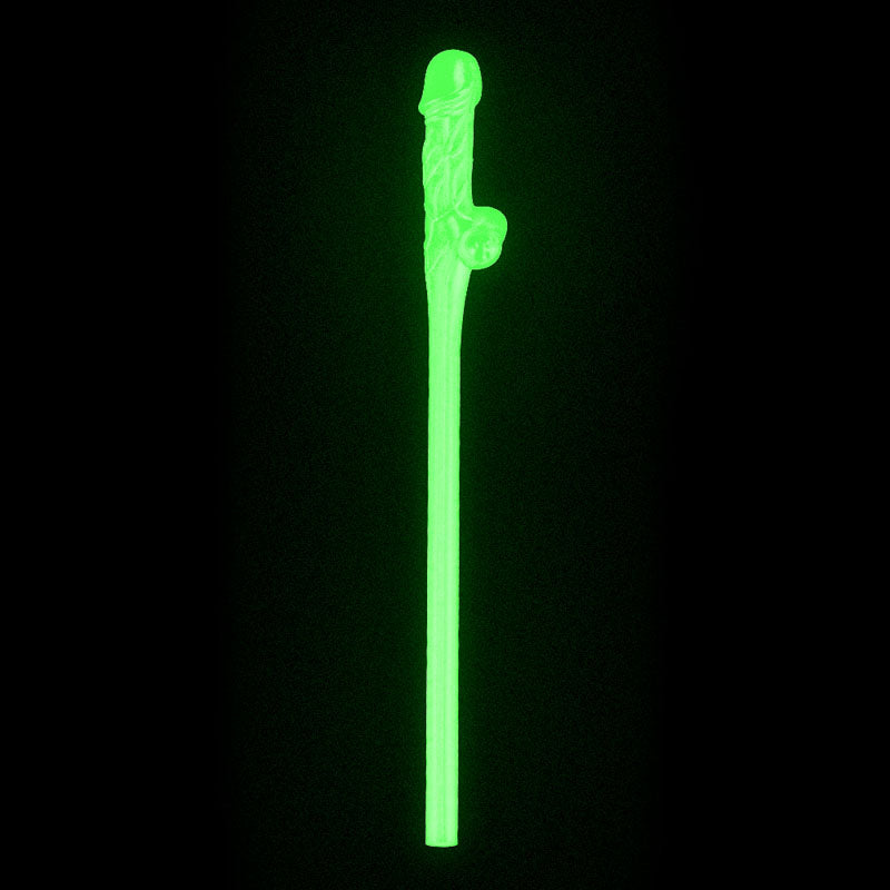 Willy Straws Glow in the Dark 9 Pack – Glow in the Dark Straws