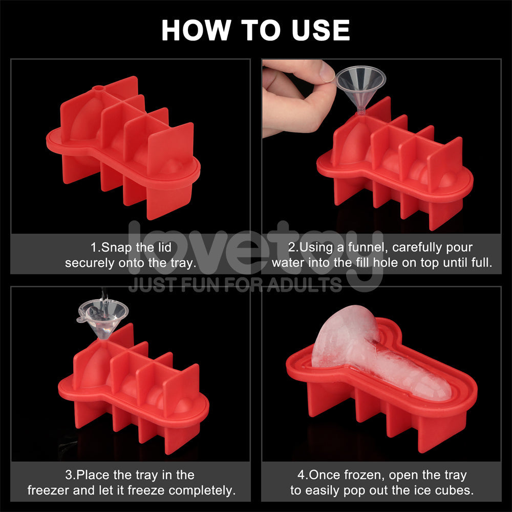 Mini Penis Silicone Ice Tray – Flexible Food-Grade Silicone Ice Mold
