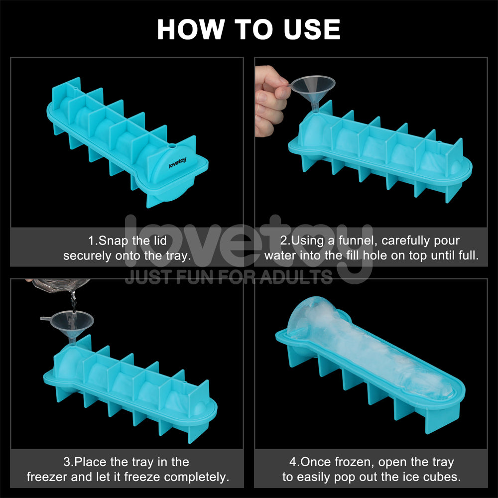 Realistic Penis-Shaped Silicone Ice Tray – Flexible Food-Grade Silicone Ice Mold