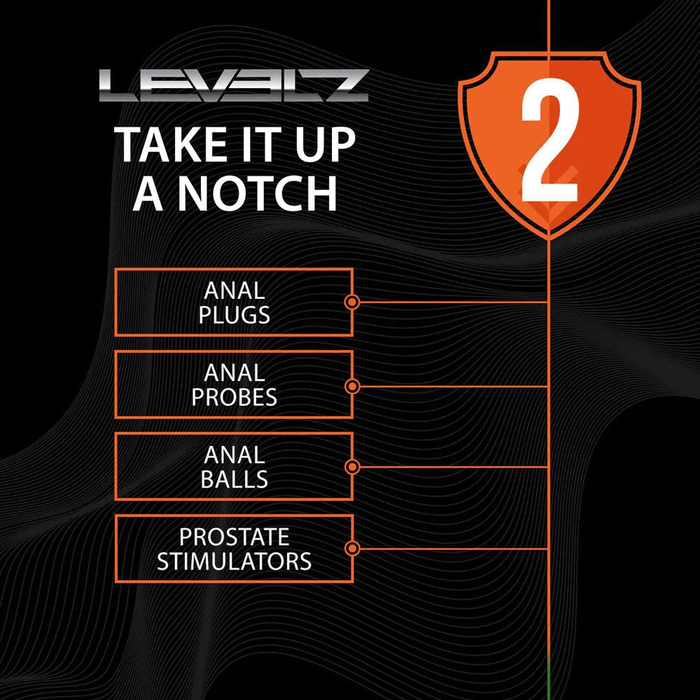 Levelz Rippled with Hard Loop (Large) – Silicone Large Prostate Massager