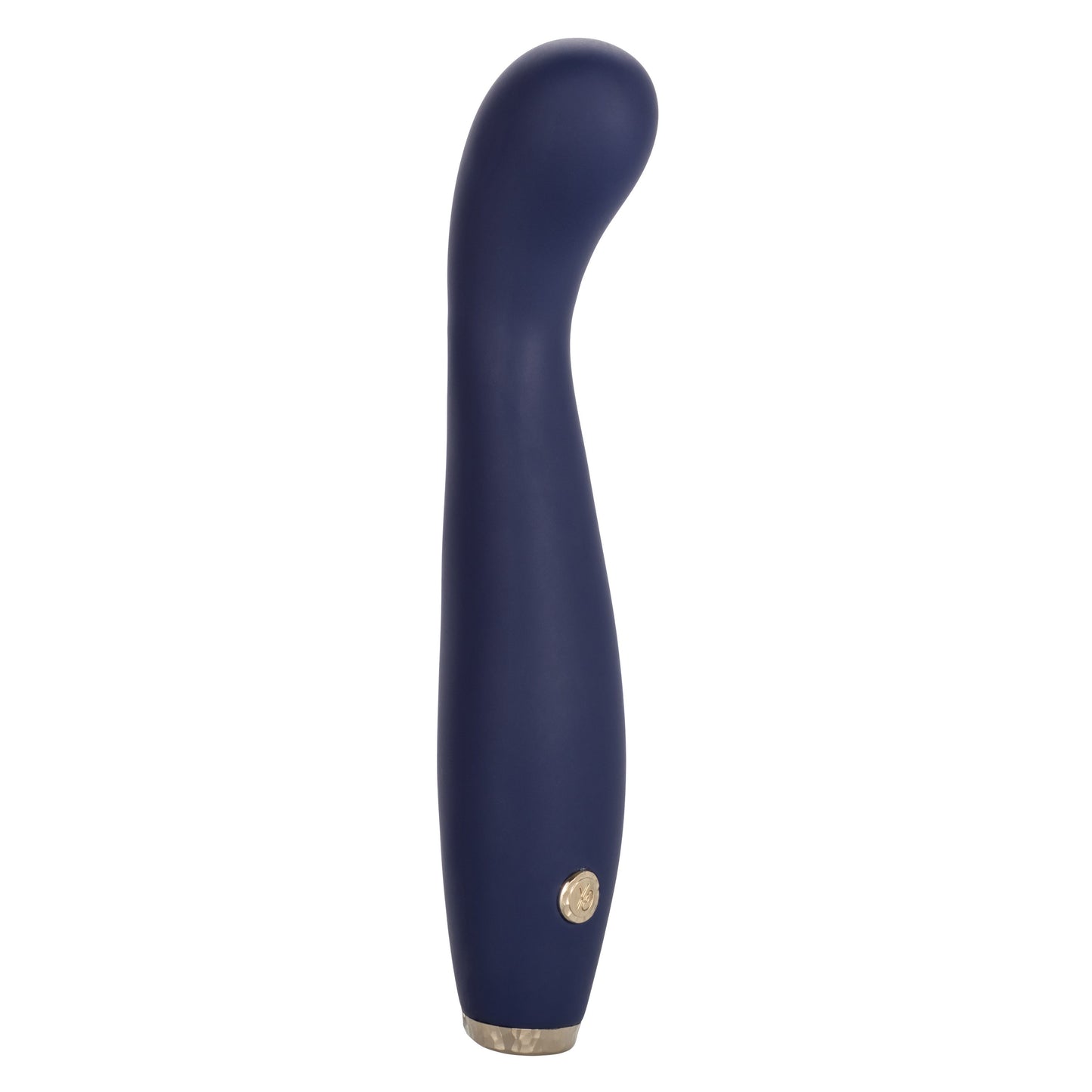 Chic Peony Flexible G-Wand Vibrator with Dual Motors, 10 Speeds, Navy Blue Silicone and Gold Accents