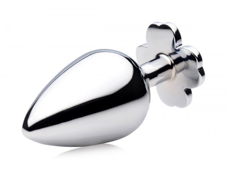 Lucky Clover Gem Anal Plug Large – Weighted Metal Butt Plug