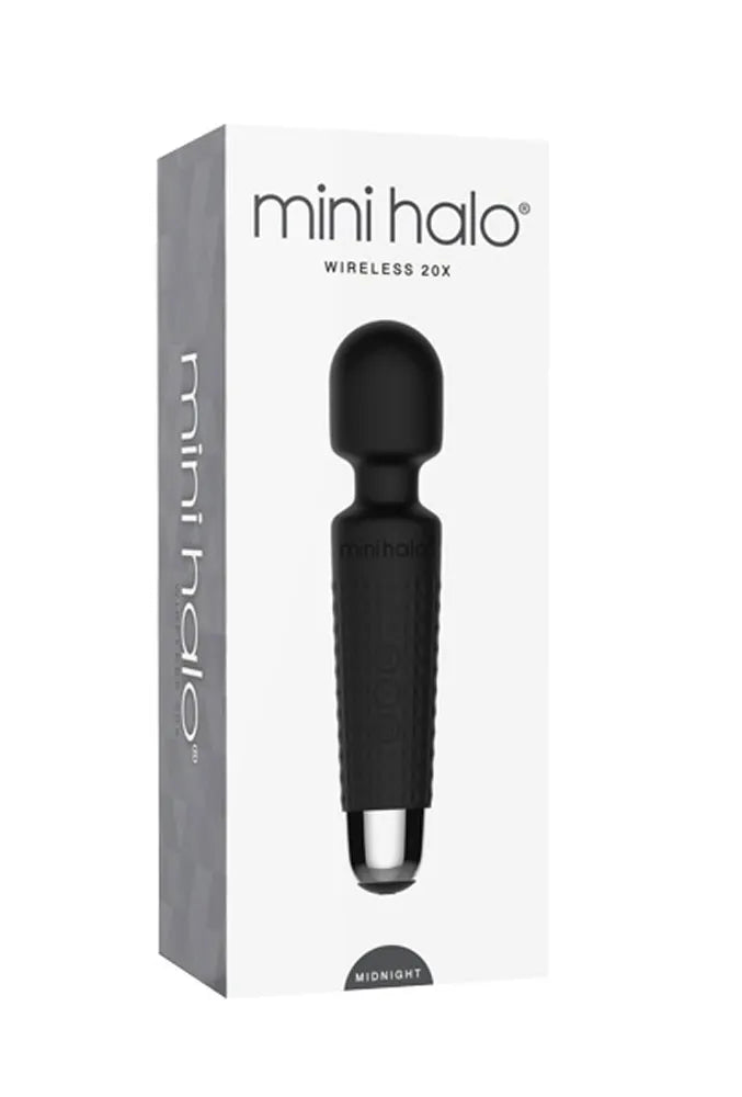 Mini Halo Midnight – Rechargeable Wand Massager with 20 Vibration Patterns