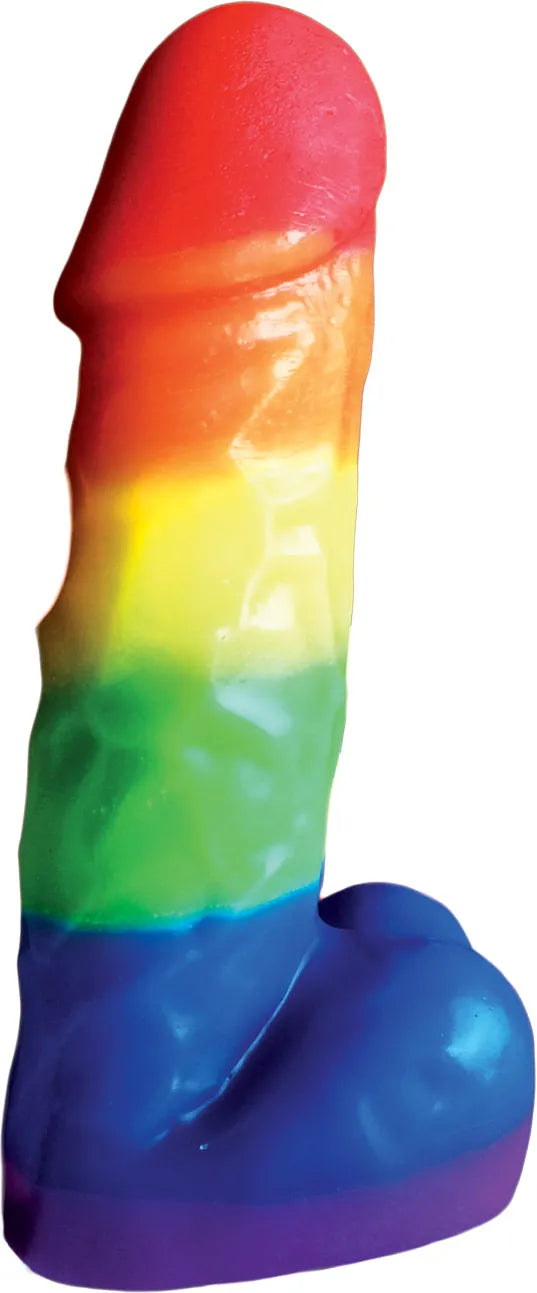 Rainbow Pecker Party Candle – 7 Inch Fun Shaped Candle