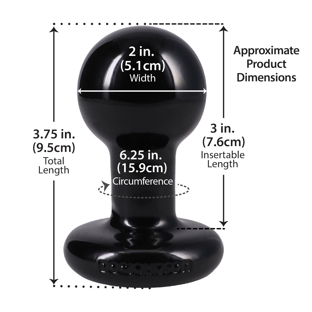 Round Butt Plug Small – Comfortable Safe Anal Plug with Wide Base