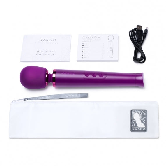 Le Wand Petite (Dark Cherry) – Rechargeable Vibrating Massager