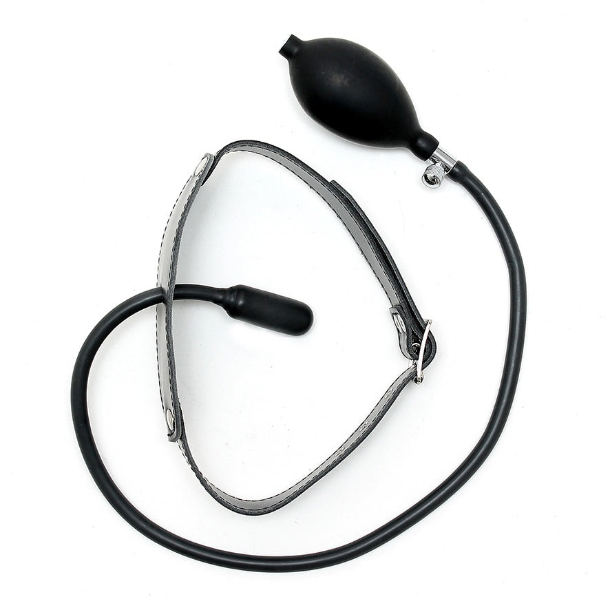 Leather Inflatable Gag – Genuine Leather Inflatable Gag