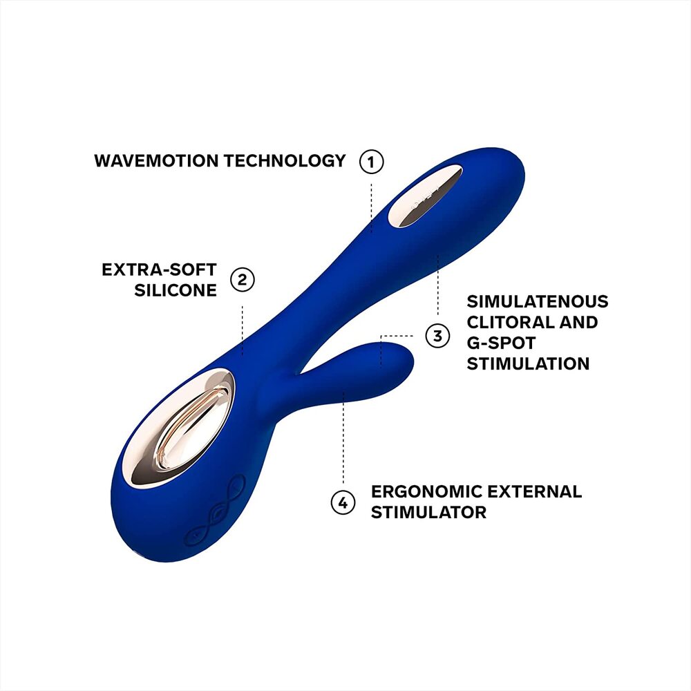 Lelo Soraya Wave (Midnight Blue) – Luxury Dual Action Rabbit Vibrator