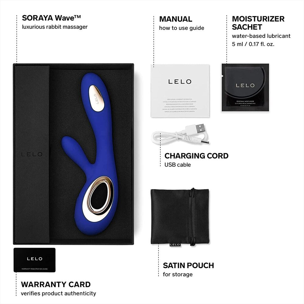 Lelo Soraya Wave (Midnight Blue) – Luxury Dual Action Rabbit Vibrator