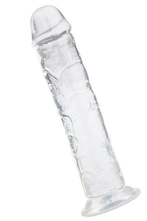 Lester 7.5" Dong Clear with Suction Base