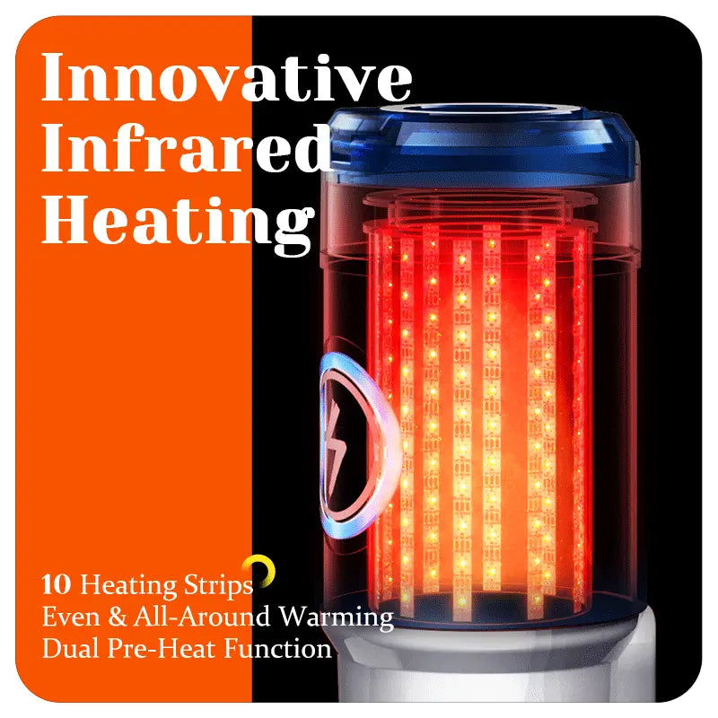 Leten - ThermoPod Pro - Infrared Heated Thrusting Male Masturbator 550 Thrusts/min Automatic Realistic Warming Stroker Masturbation Cup