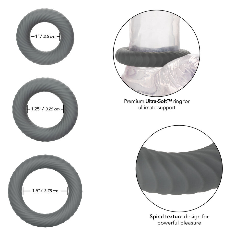 Link Up Ultra Soft Ultimate – Plush Stretchy Cock Ring Set
