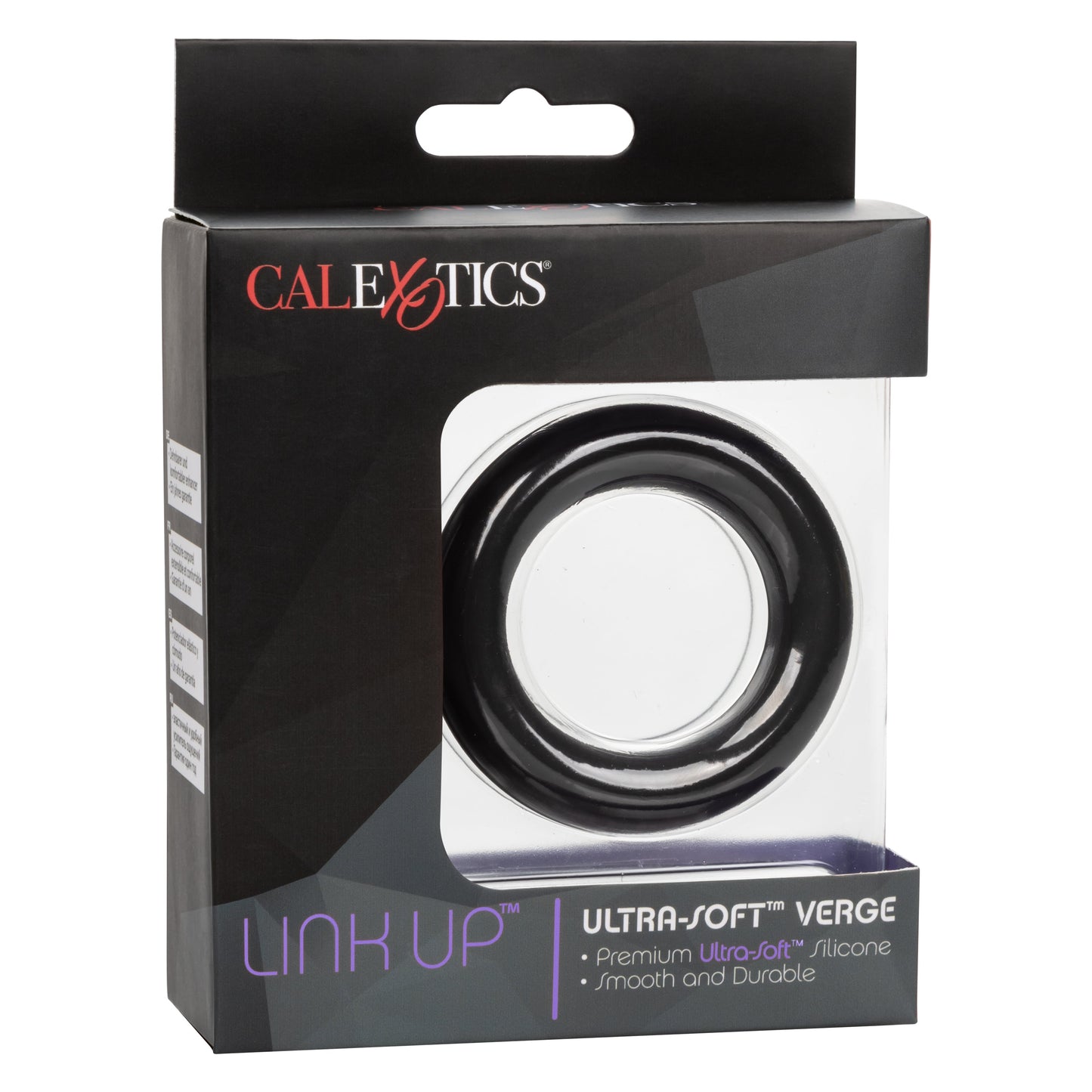 Link Up Ultra-Soft Verge Black Premium Silicone Stretchy Enhancer Ring