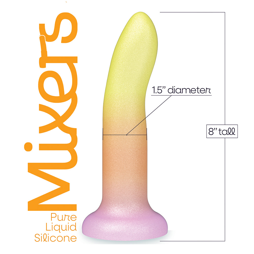 Mixers Tequila Sunrise (Yellow Orange Pink) – 8 Inch Silicone Dildo