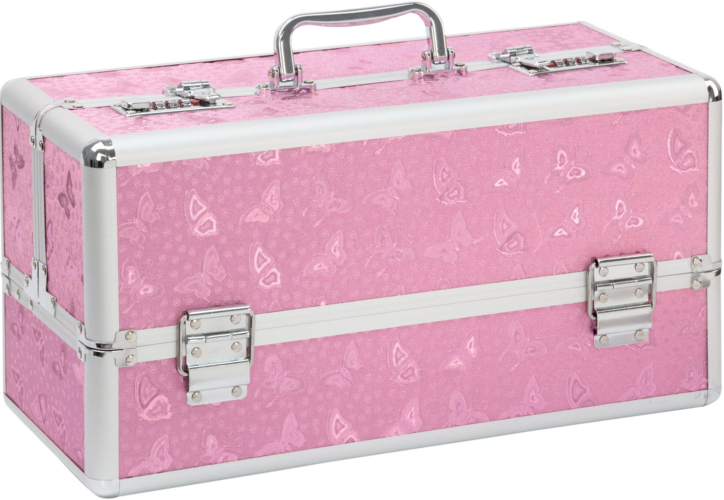 Lockable Large Vibrator Case in Pink for Secure Storage and Travel