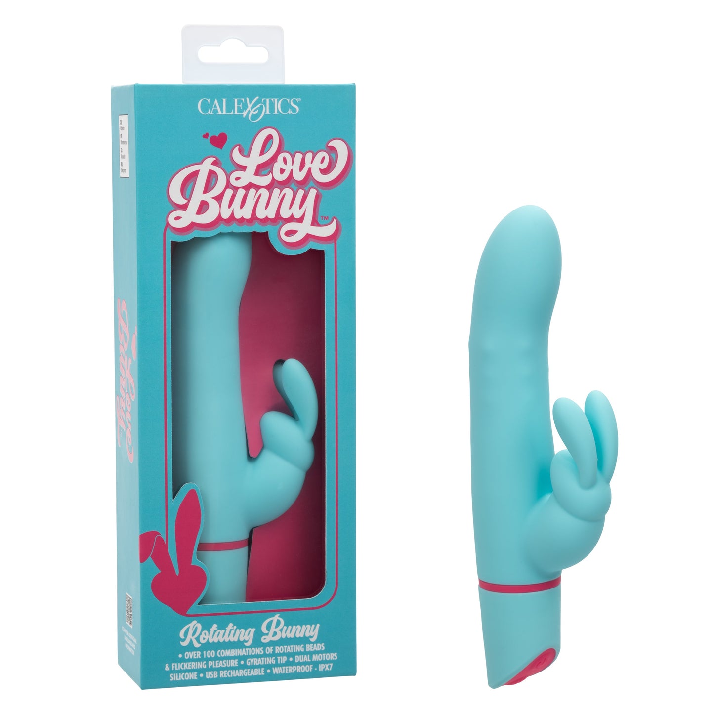 Love Bunny™ Rotating Bunny Silicone Vibrator Waterproof Blue