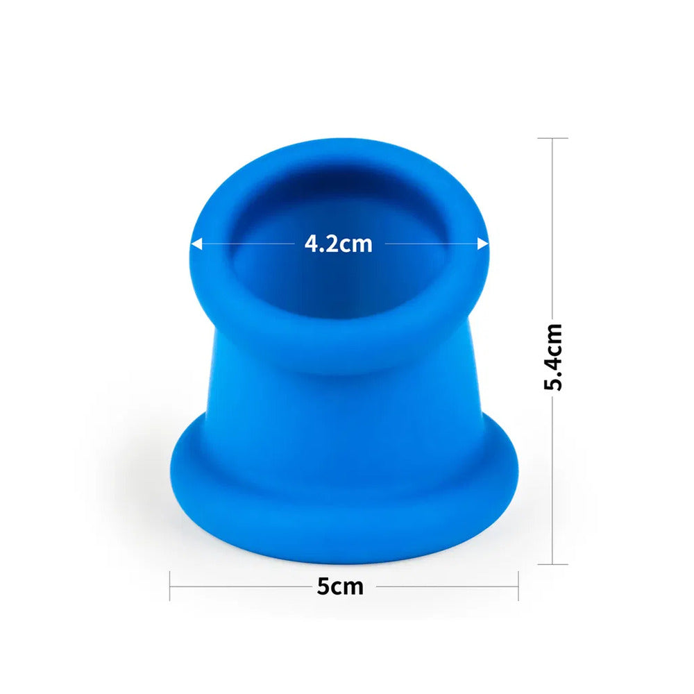 Tapered Squeeze Stretcher – Dual-Function Penis Ring and Ball Stretcher Silicone Device