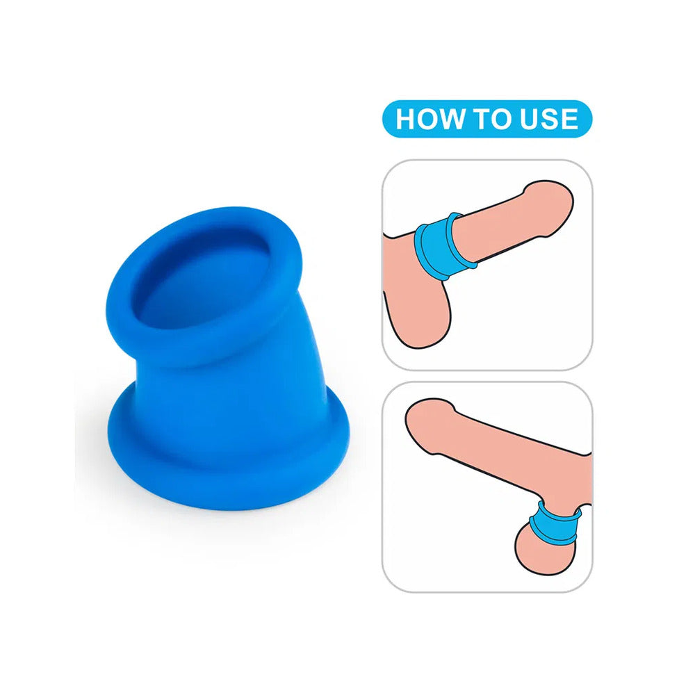 Tapered Squeeze Stretcher – Dual-Function Penis Ring and Ball Stretcher Silicone Device