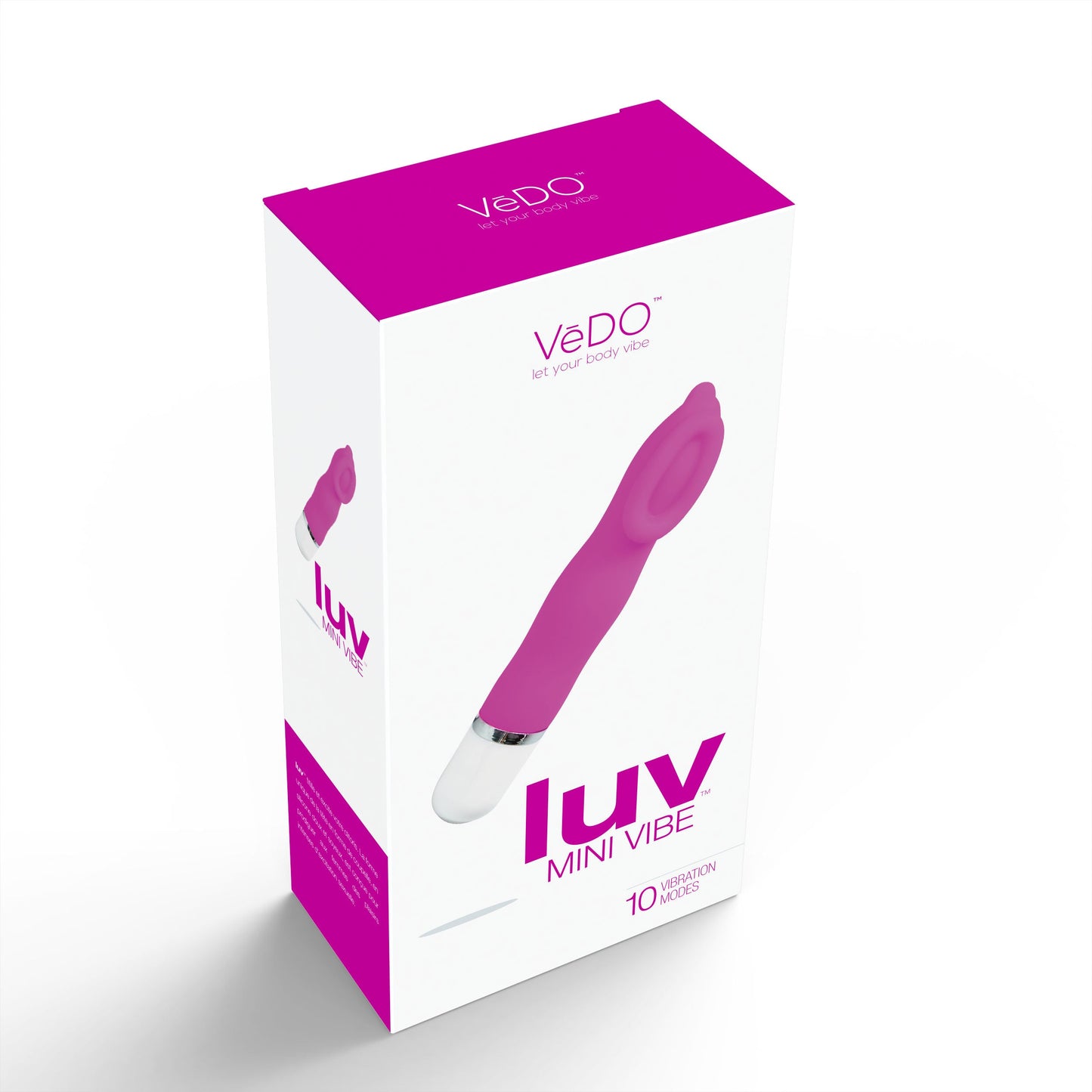 Luv Mini Vibe Hot in Bed Pink Clitoral Massager Toy Compact