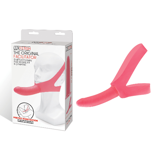 Lux Fetish The Original Facilitator Pink 5.5 Inch Realistic Dildo with Adjustable Head Straps