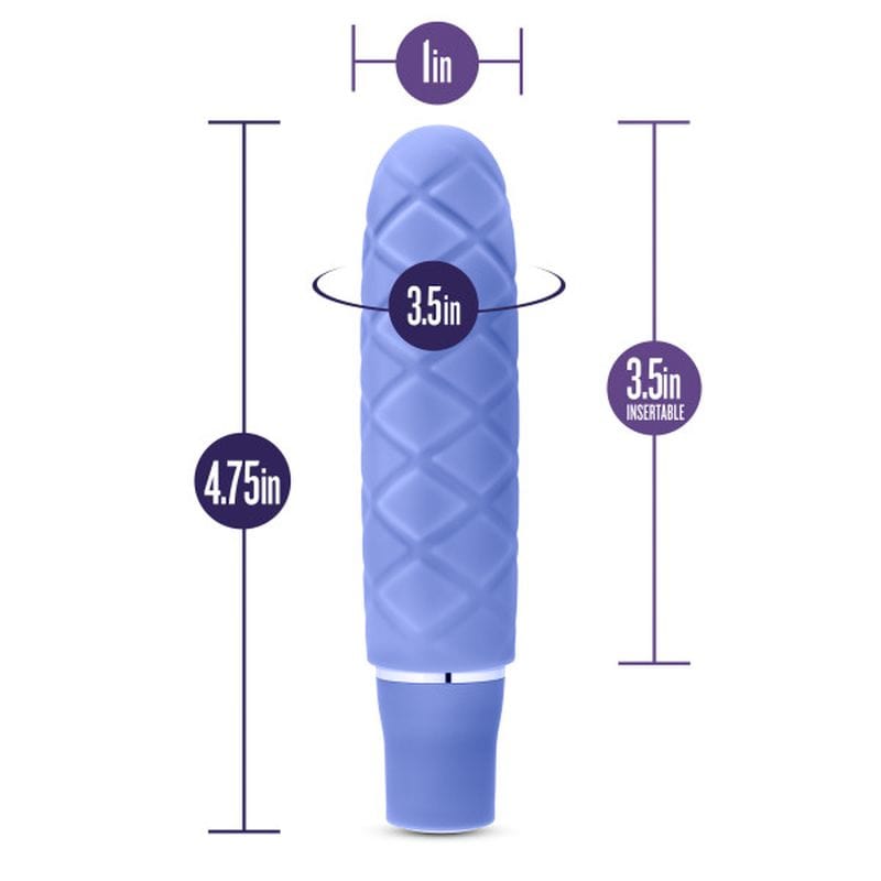 Luxe Cozi Mini Periwinkle - Compact Vibrating Silicone Toy