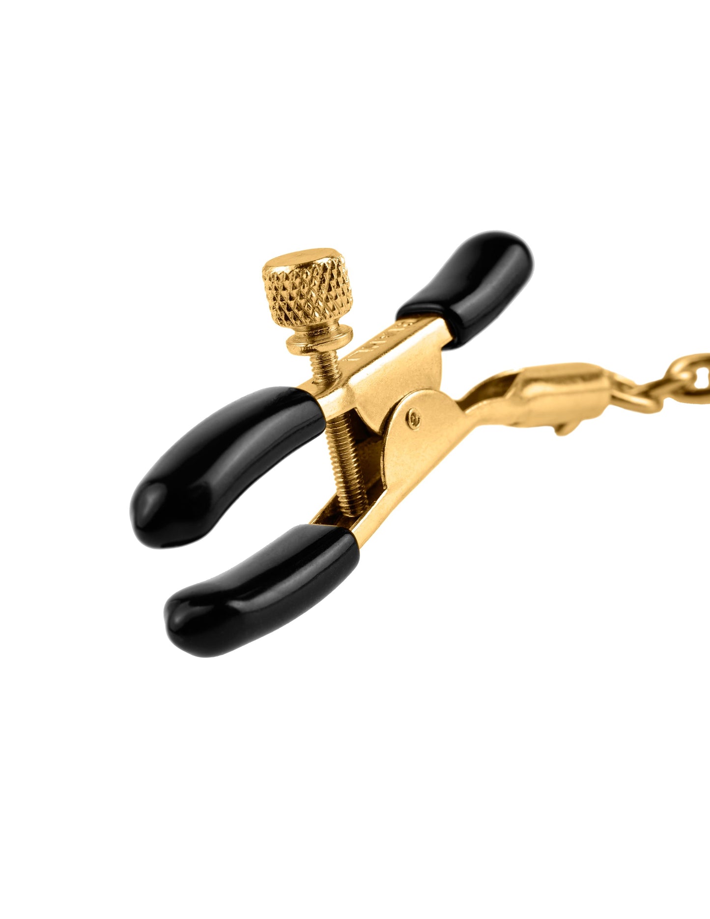 Fetish Fantasy Gold Chain Nipple Clamps - Adjustable Gold Clamps